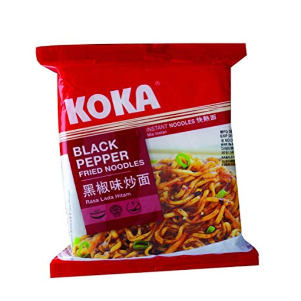 Mì koka signature black pepper fried (mì koka hạt tiêu-mìxào khô) 85g-01320048