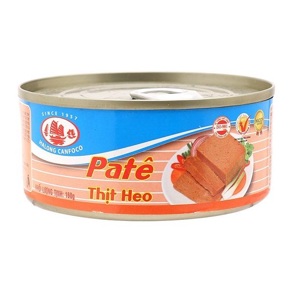  Patê Thịt Heo Halong Canfoco (Hộp 160g) 