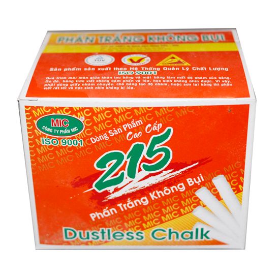 Phấn Trắng Không Bụi MIC 215 ( 100 Viên/ Hộp)