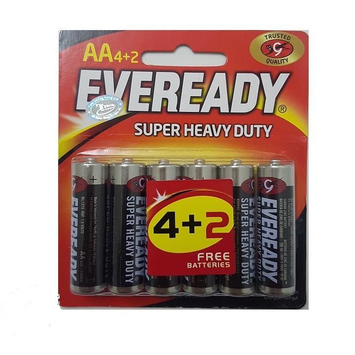 Pin AA Eveready Super Heavy Duty 1215 BP-4+2