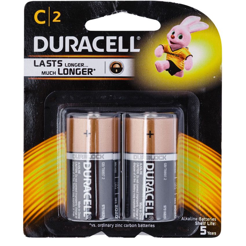 Pin Duracell Coppertop MN1400 - LR14 C2 1.5V (Vỉ 2 Viên)
