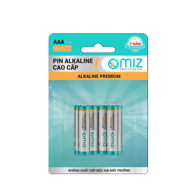 Pin Alkaline AAA Premium - 6 Viên