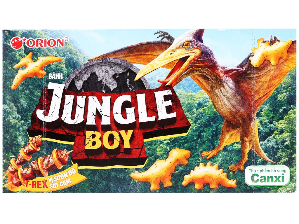 Jungle boy vị sườn bò sốt cam 35gr*10