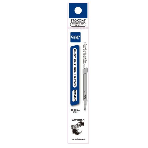 RF1017_C Ruột bút gel 0.7mm xanh