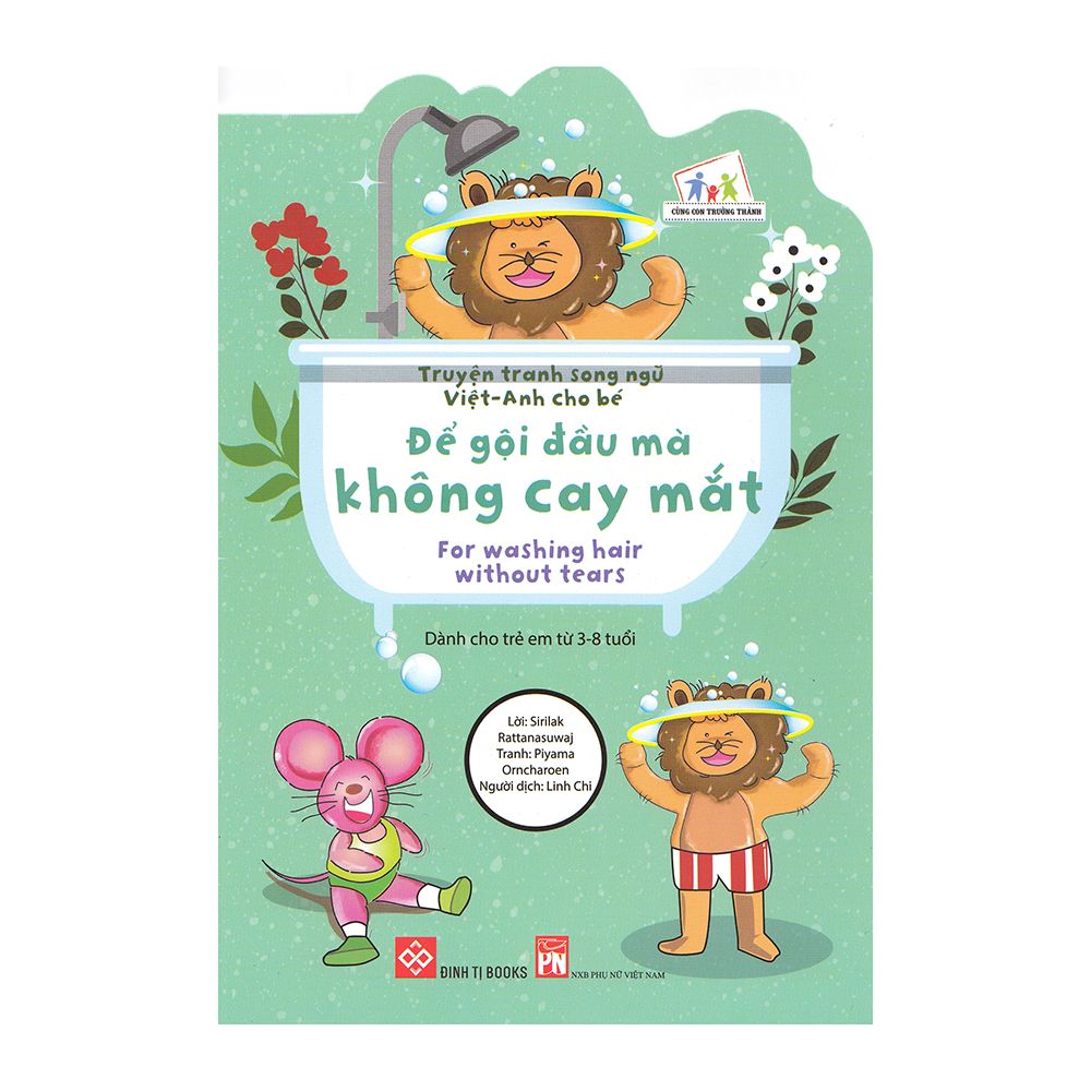 Truyện Tranh Song Ngữ Việt - Anh Cho Bé - Để Gội Đầu Mà Không Cay Mắt