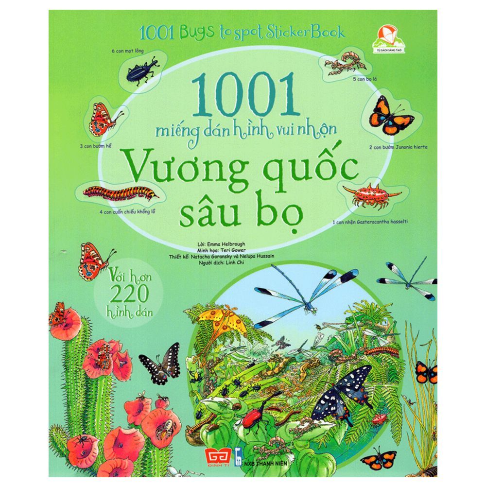 1001 Miếng Dán Hình Vui Nhộn - Vương Quốc Sâu Bọ