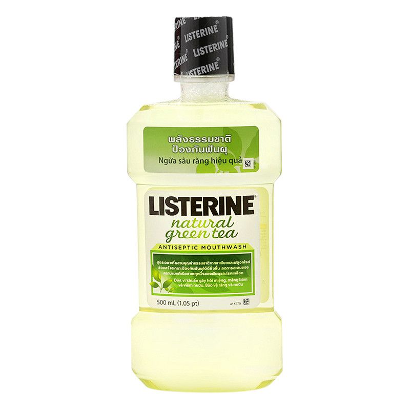 Nước Súc Miệng Trà Xanh Listerine Natural Green Tea (500ml)