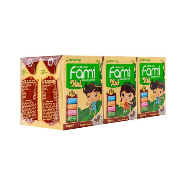 Sữa Đậu Nành Fami Kid Socola ( 220ml)