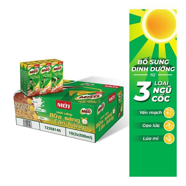 Sữa Nestlé Milo Bữa Sáng Hộp 200ml