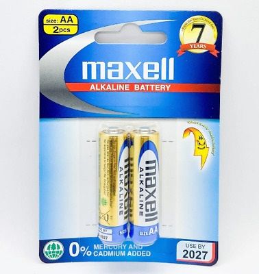 Pin Alkaline AA vỉ 2 viên MAXELL LR6(GD)2B 