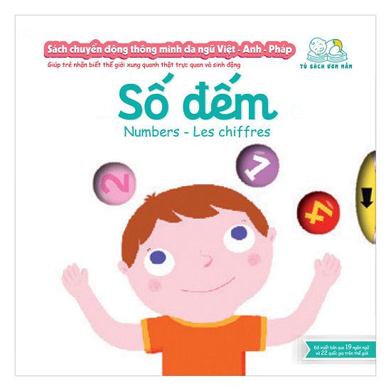 Sách Chuyển Động Thông Minh Đa Ngữ Việt - Anh - Pháp: Số Đếm