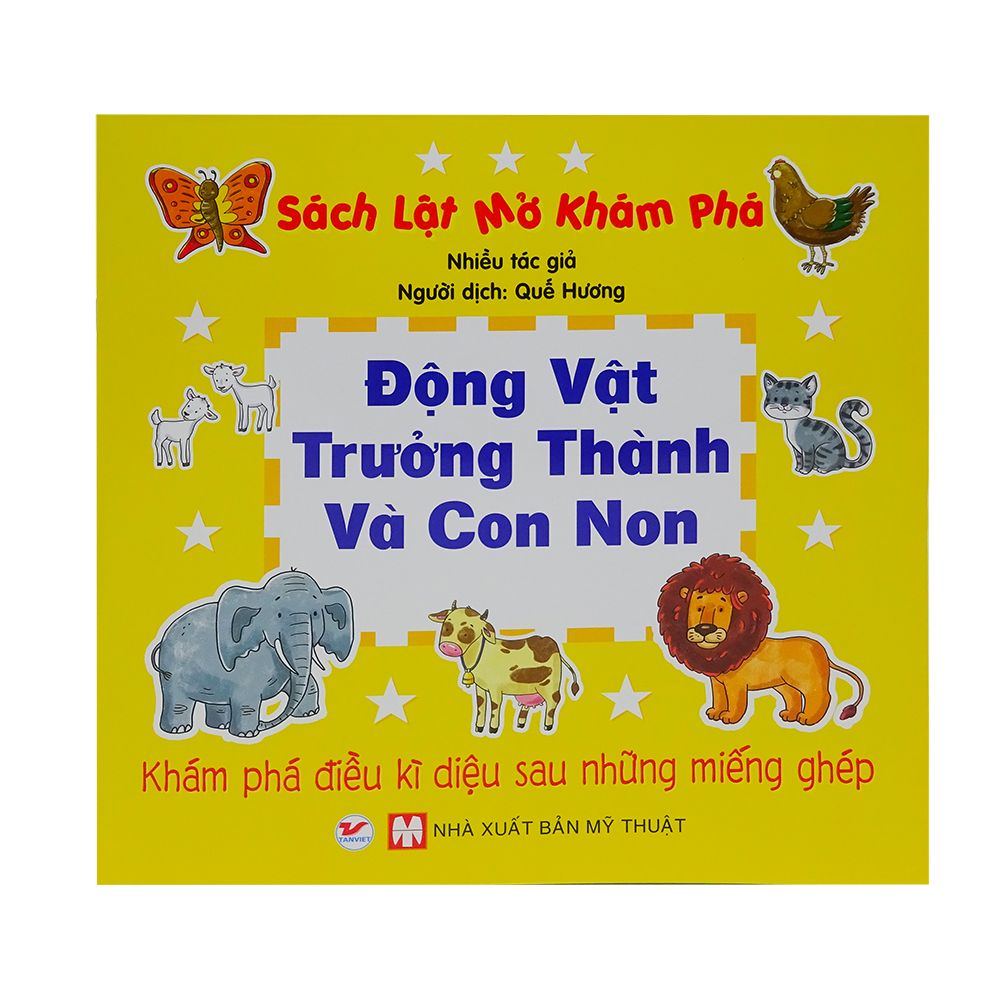Sách Lật Mở Khám Phá - Động Vật Trưởng Thành Và Con Non