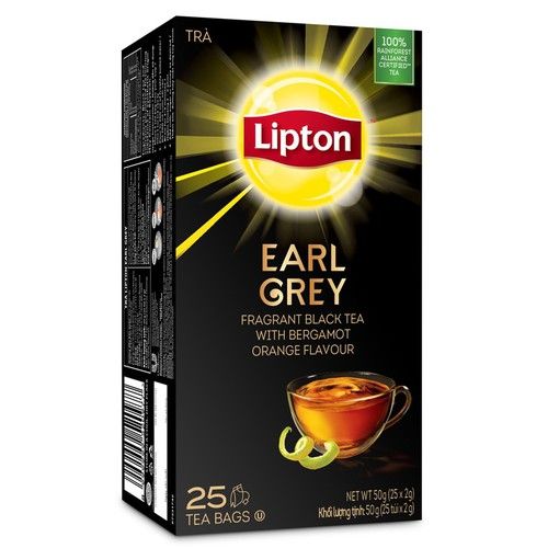 LIPTON Trà bá tước Helium Earl Grey (25 gói)