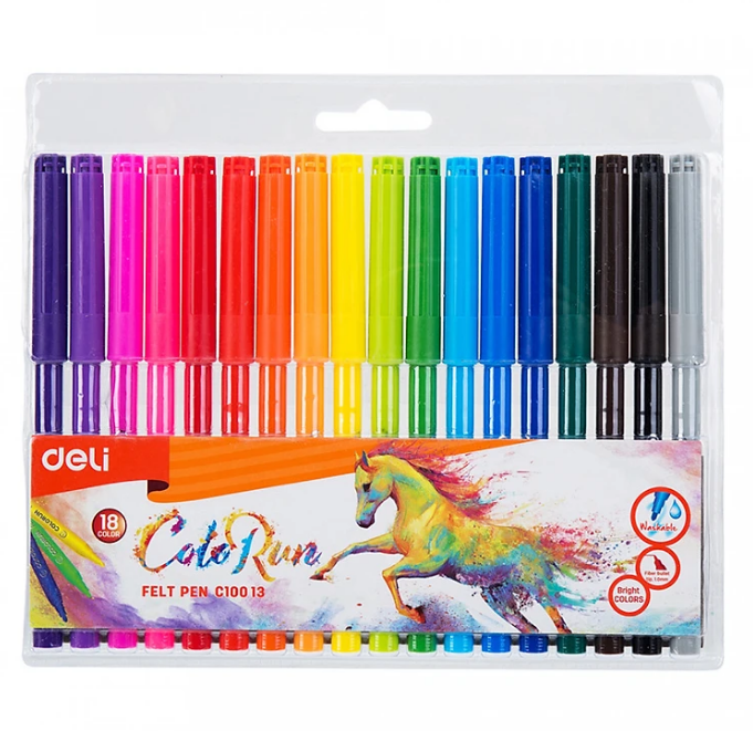 Bút dạ nước 18 màu - 1/12/96 EC10013