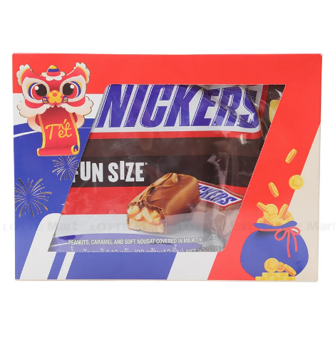 Kẹo Socola Snickers hộp giấy 240gr*12 thanh*24 hộp/thùng