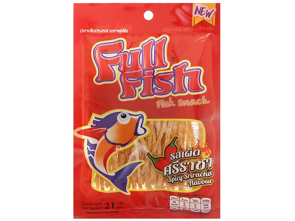 Snack Full Fish Vị Cay Siracha - Gói 21g