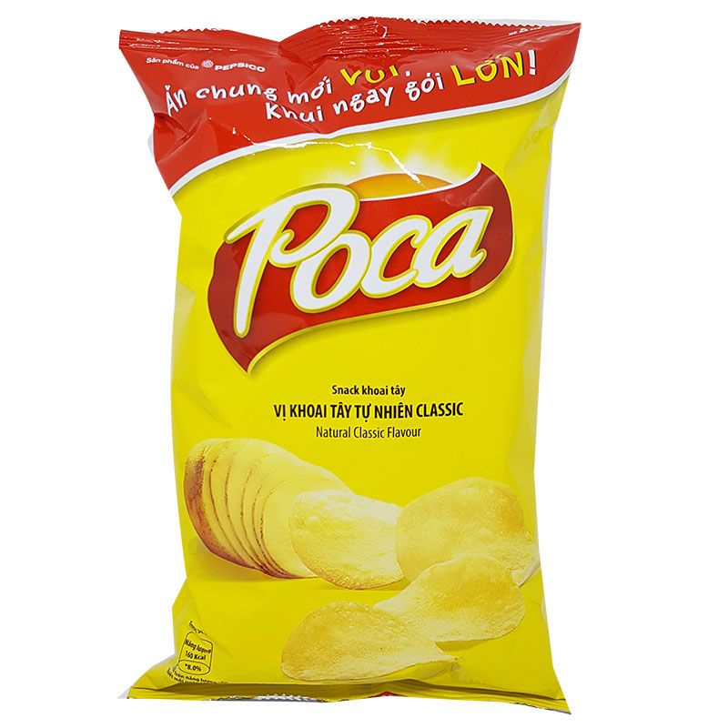 Snack Khoai Tây Poca Vị Khoai Tây Tự Nhiên Classic (52g)