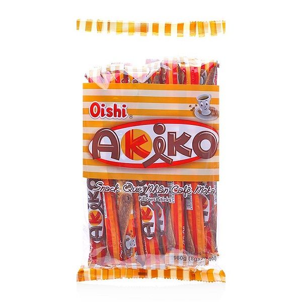 Snack Que Nhân Cafe Moka Oishi Akiko 160g