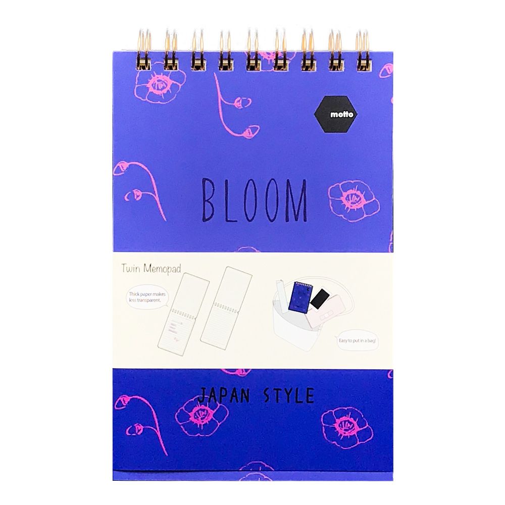 Sổ LX Twin Memopad BLOOM Motto A6