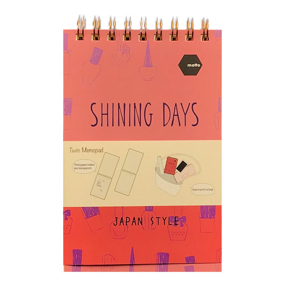 Sổ LX Twin Memopad SHINING DAYS Motto A6