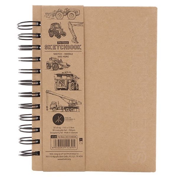 Sổ the basic sketchbook (S)