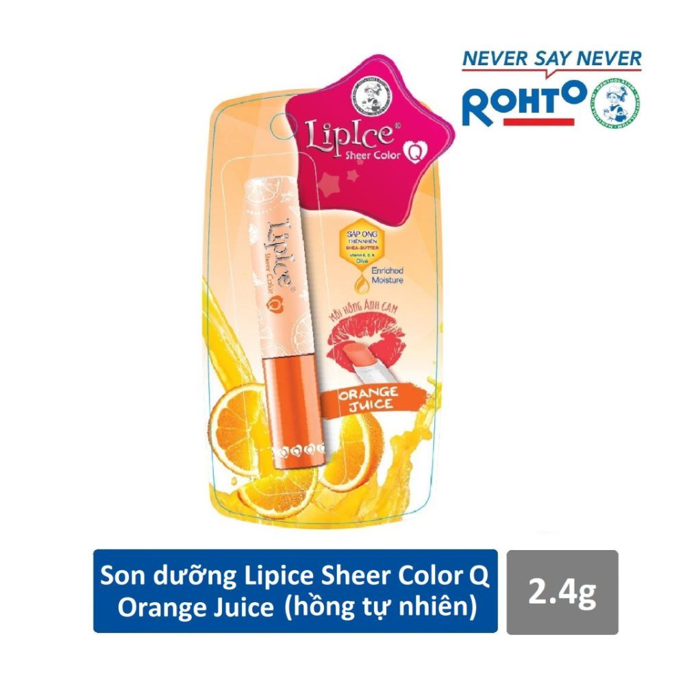 Son Dưỡng Có Màu LipIce Sheer Color Orange Juice (2.4g)