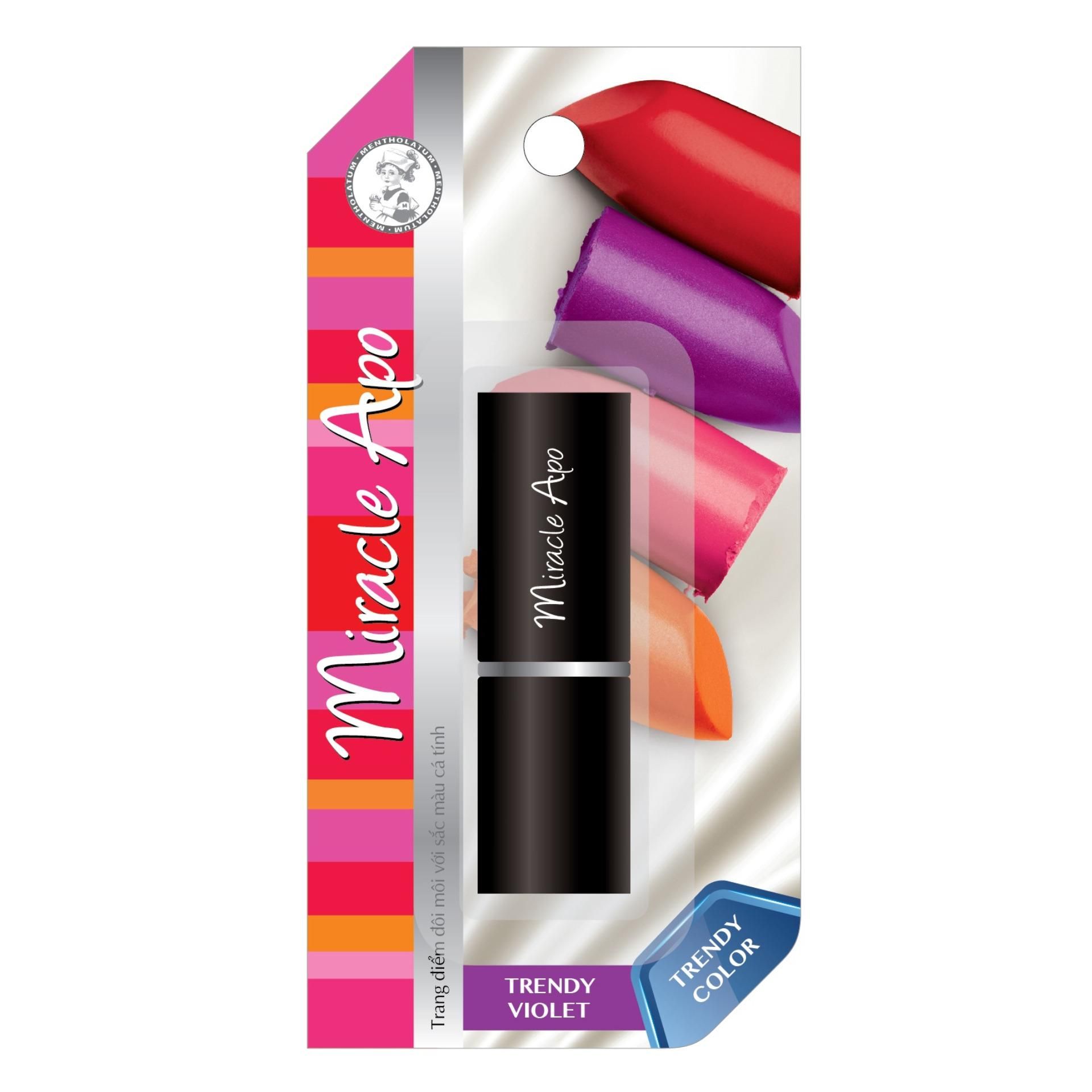 Son Thỏi Miracle Apo - Unique Violet Tím Sành Điệu (4g)