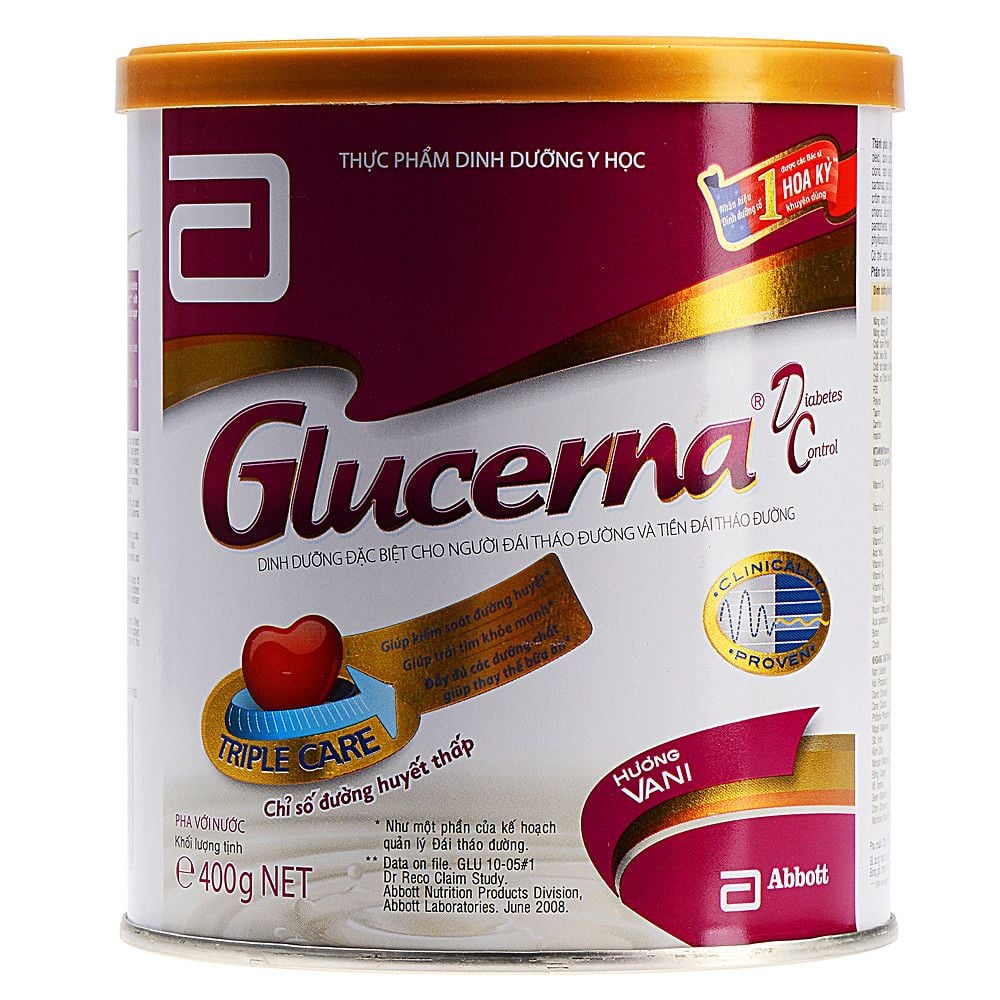 Sữa Bột Glucerna Hương Vani 400g (Mẫu Mới)
