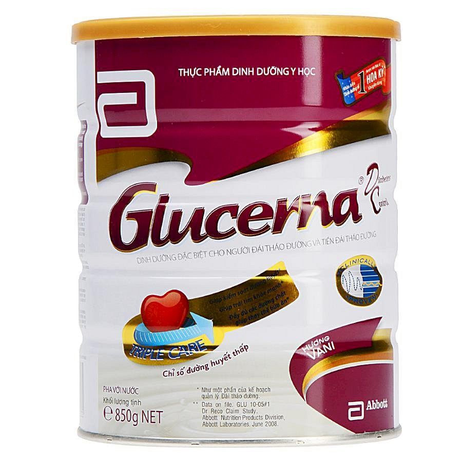 Sữa Bột Glucerna Hương Vani 850g