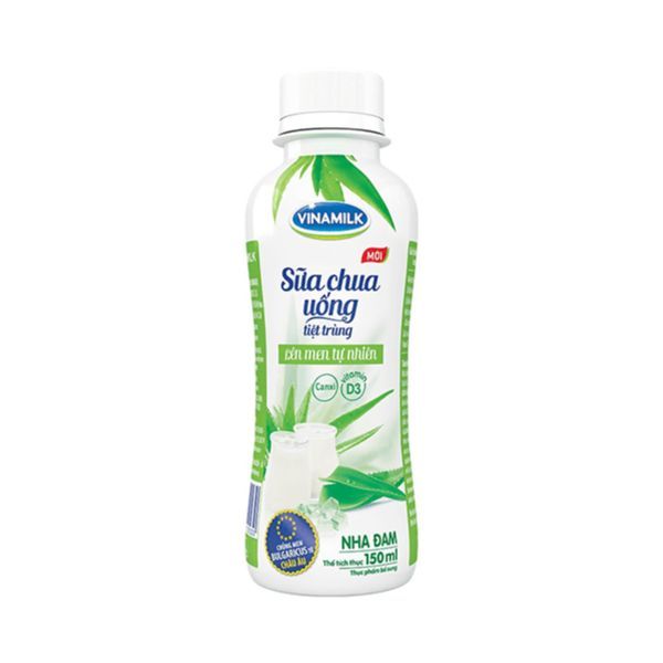 Sữa Chua Uống Tiệt Trùng Lên Men Tự Nhiên Nha Đam Vinamilk (150ml)