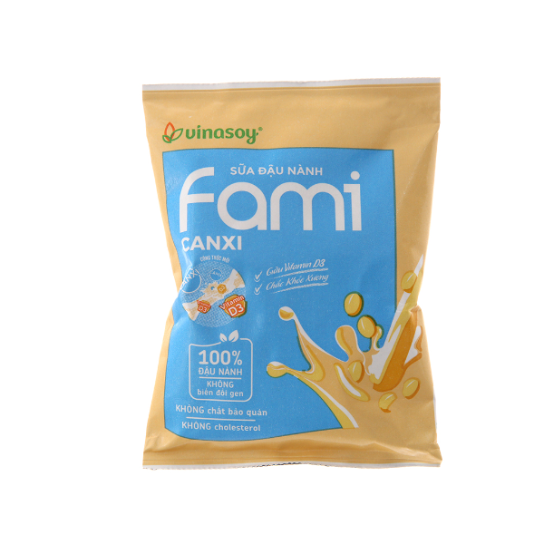 Sữa Đậu Nành Fami Canxi (200ml / Bịch)