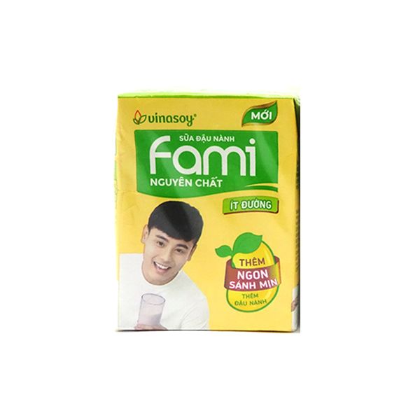 Sữa đậu nành Fami ít đường hộp 200ml*36