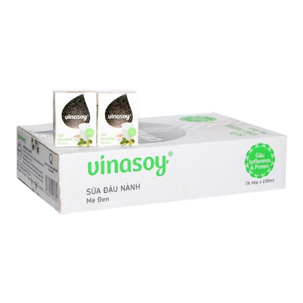Sữa Đậu Nành Mè Đen Vinasoy Hộp 200ml