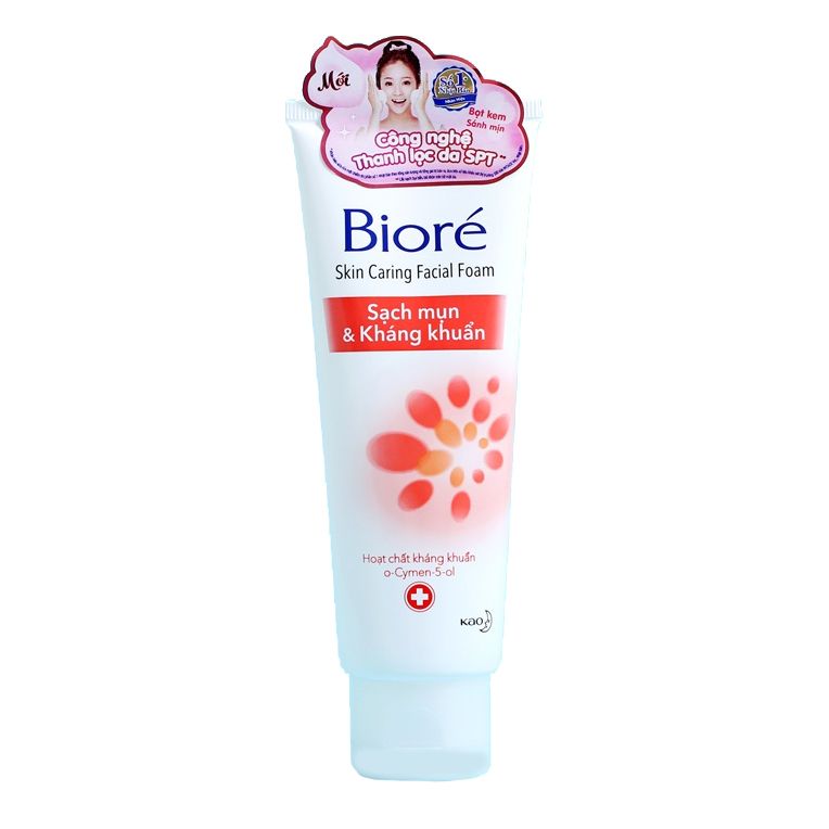 Sữa Rửa Mặt Biore Sạch Mụn Và Kháng Khuẩn (100g)
