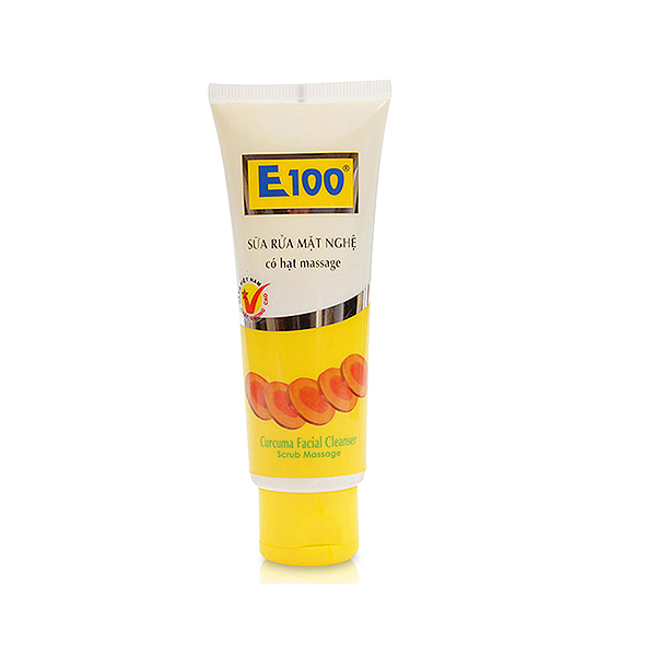 Sữa Rửa Mặt Nghệ Có Hạt Massage E100 ( 100g/ Tuýp)