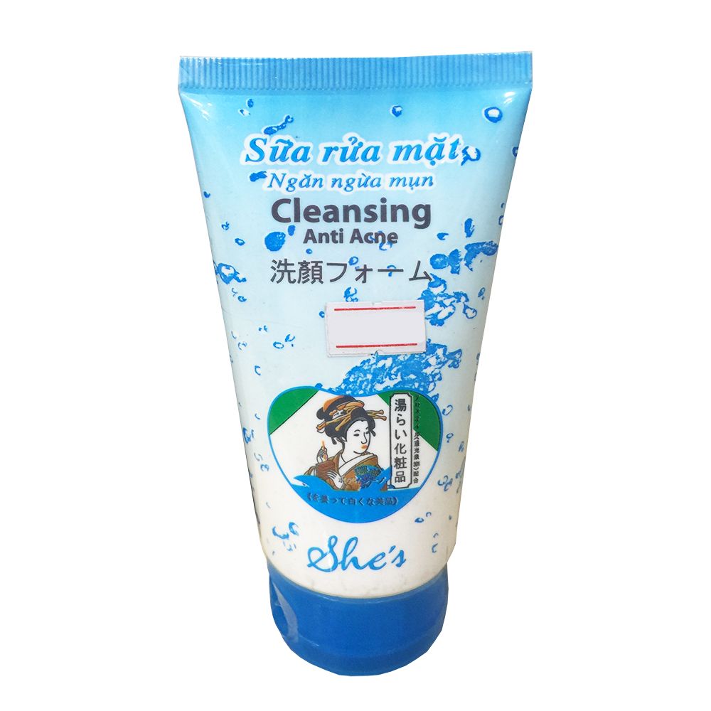 Sữa Rửa Mặt She's Ngăn Ngừa Mụn (Tuýp 130g)
