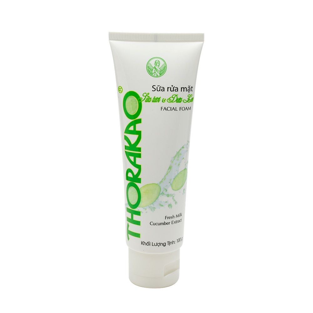Sữa Rửa Mặt Sữa Tươi và Dưa Leo Thorakao ( 100g/ Tuýp)