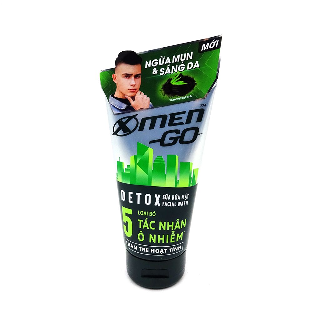 Sữa Rửa Mặt Xmen Go Detox Than Tre Hoạt Tính (100g)