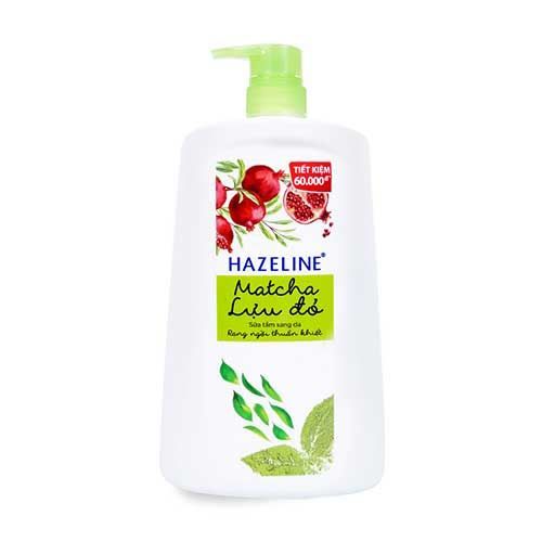 Hazeline Sữa tắm Matcha Lựu Đỏ 1.2kg*6