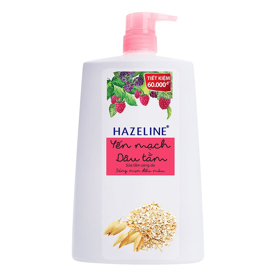 Sữa Tắm Dưỡng Sáng Da Hazeline Yến Mạch - Dâu Tằm (1200g)