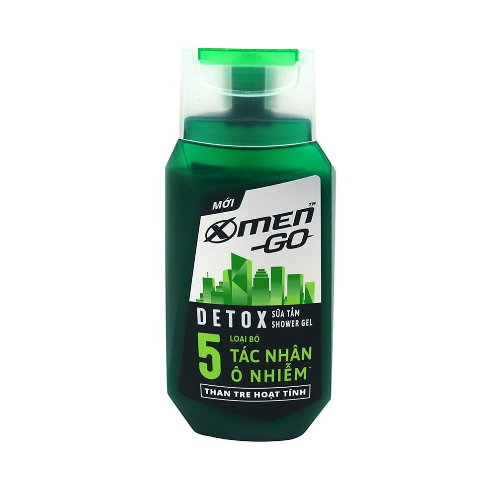 Sữa Tắm Xmen Go Detox Than Tre Hoạt Tính (180g)