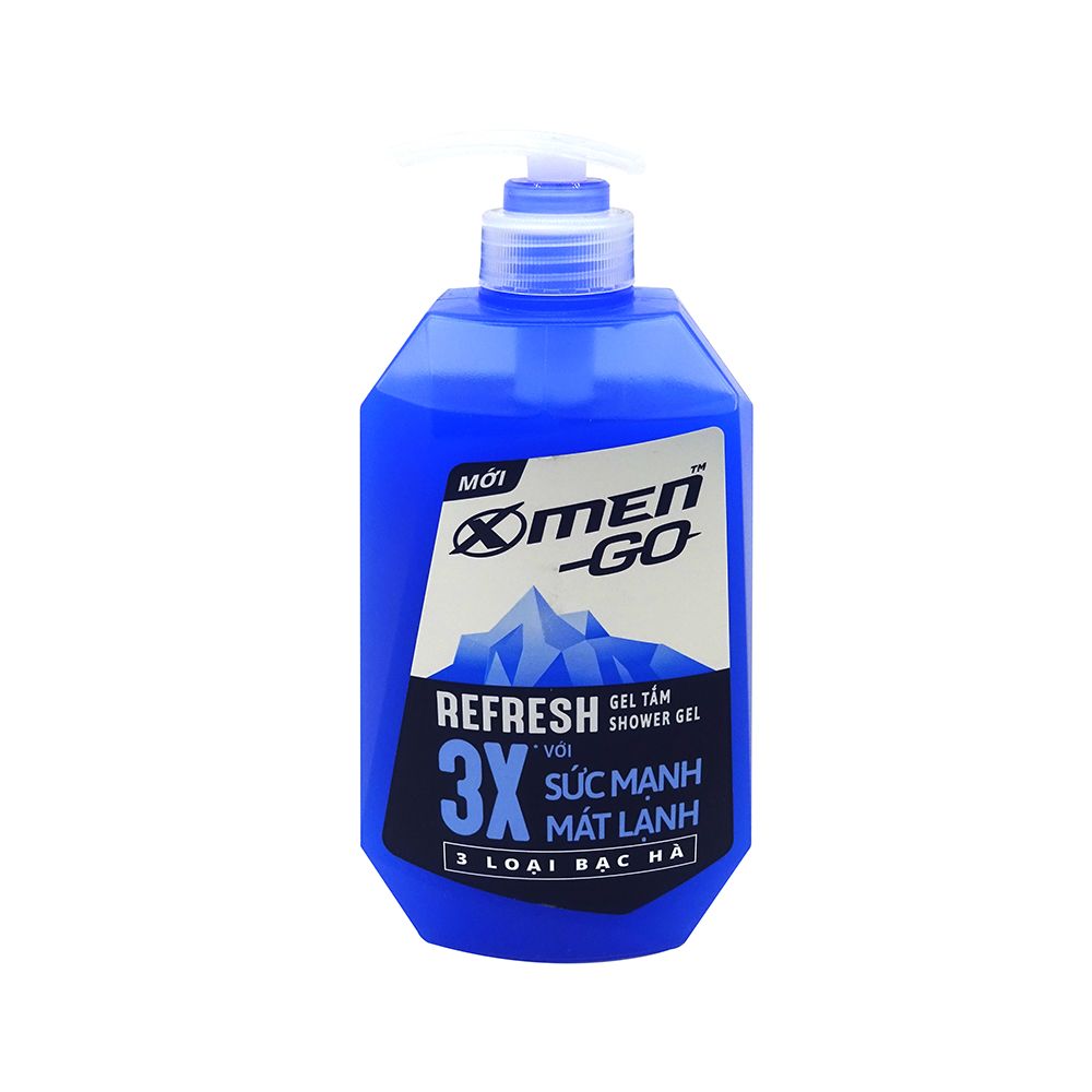 Sữa Tắm Xmen Go Refresh 3 Loại Bạc Hà (630g)