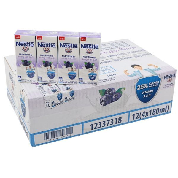 Sữa Tiệt Trùng Nestle Hương Việt Quất 180ml