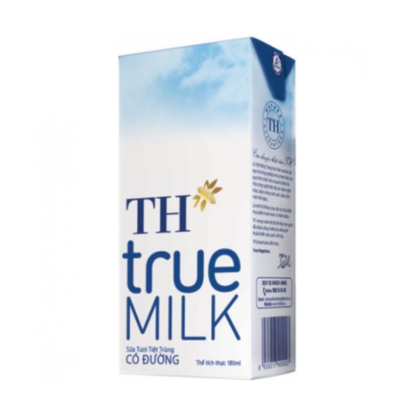 Sữa Tươi Tiệt Trùng Có Đường TH True Milk (180ml)