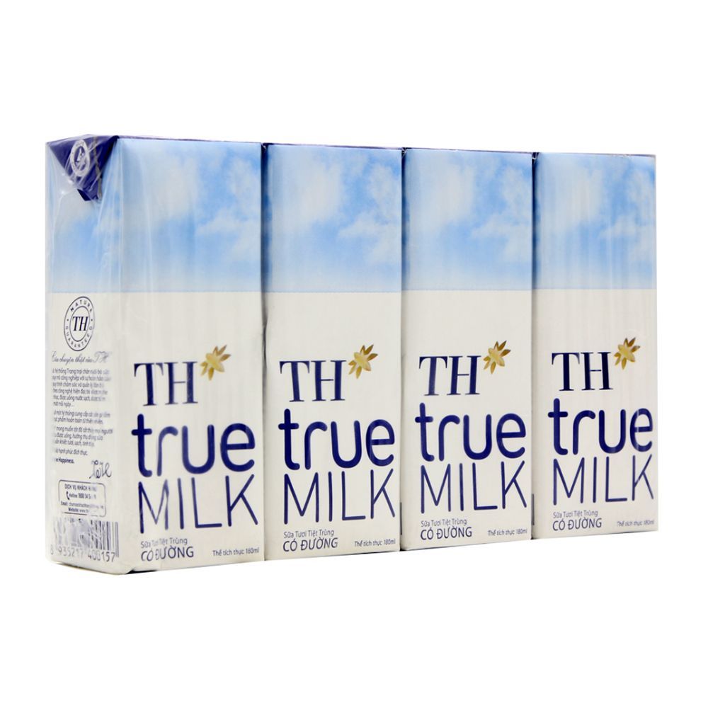 Sữa Tươi Tiệt Trùng Có Đường TH True Milk (180ml)