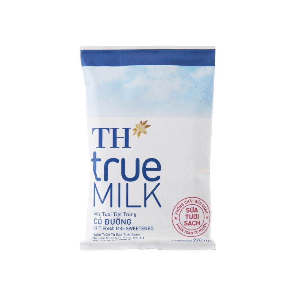Sữa Tươi Tiệt Trùng Có Đường TH True Milk (220ml)