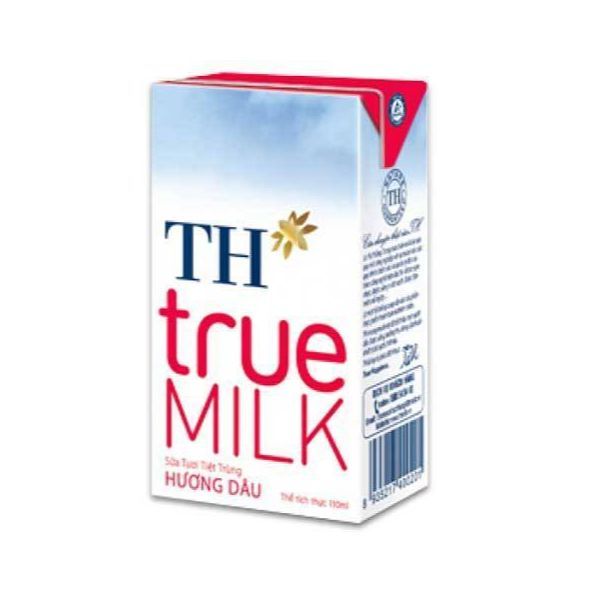 Sữa Tươi Tiệt Trùng Hương Dâu TH True Milk (110ml)