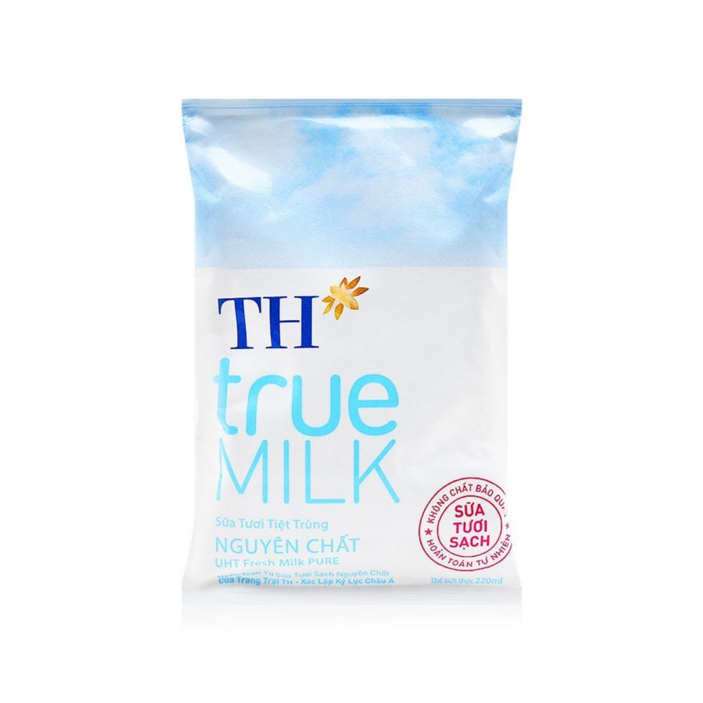 Sữa Tươi Tiệt Trùng Nguyên Chất TH True Milk (220ml)