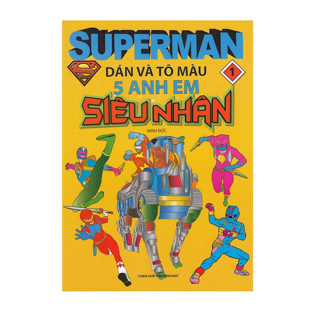 Superman dán và tô màu 5 anh em siêu nhân T1