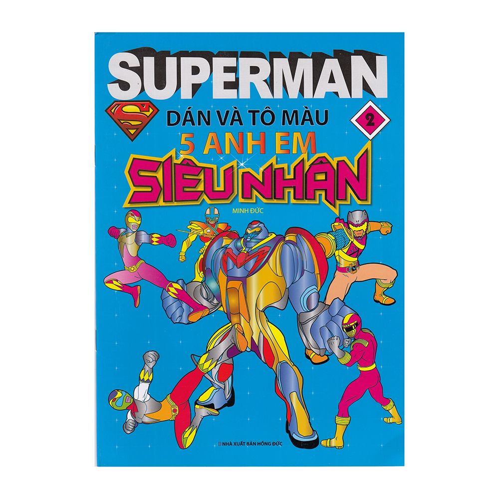Superman dán và tô màu 5 anh em siêu nhân T2